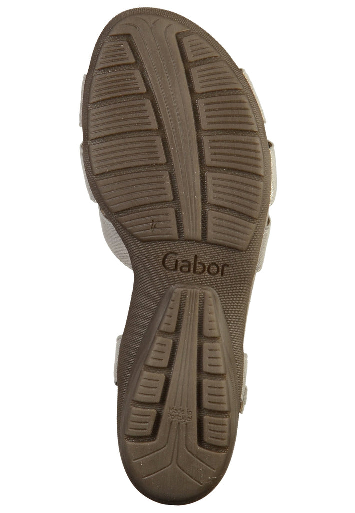 Gabor Sandalen Leder Silber - surf4shoes