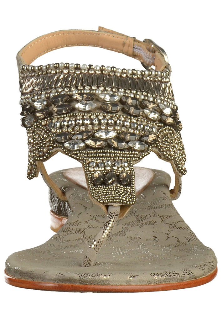 Lazamani Zehensteg Leder/Textil Grau - surf4shoes