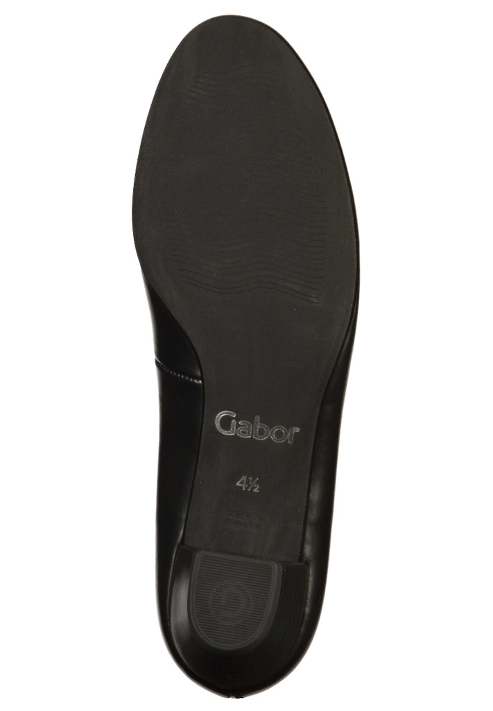 Gabor Pumps Lederimitat Schwarz - surf4shoes