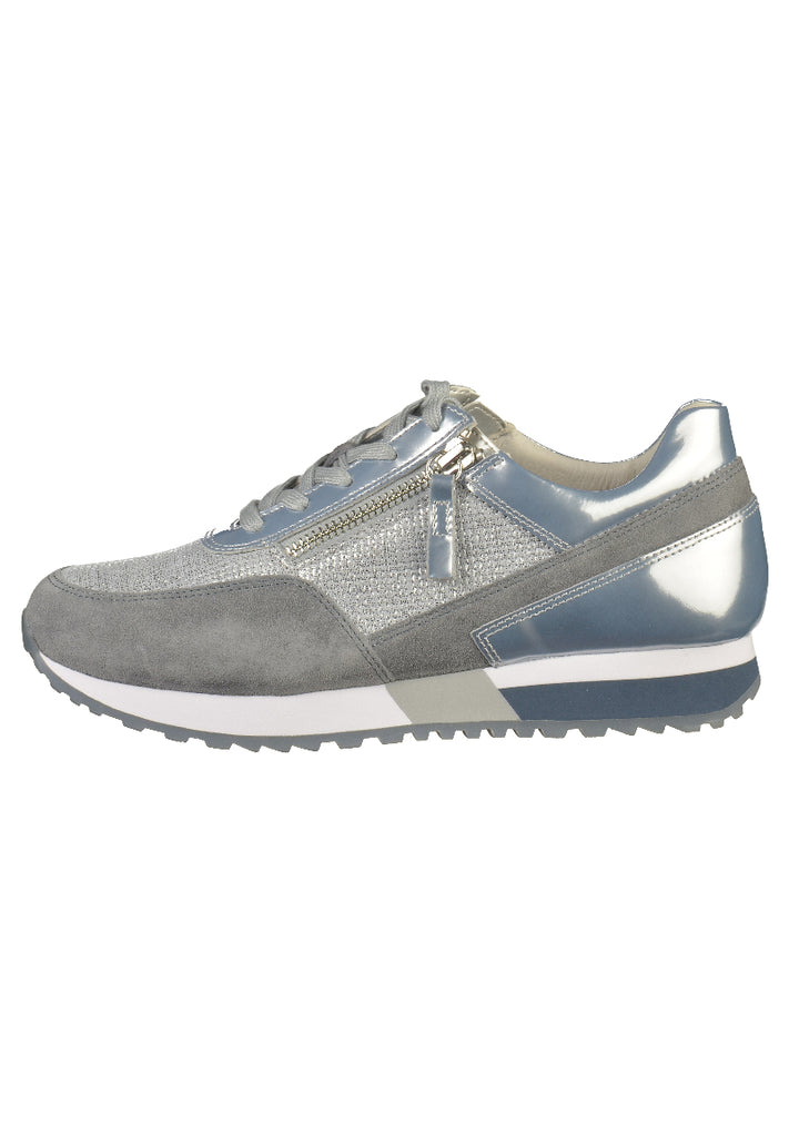 Gabor Sneaker Veloursleder Silber - surf4shoes