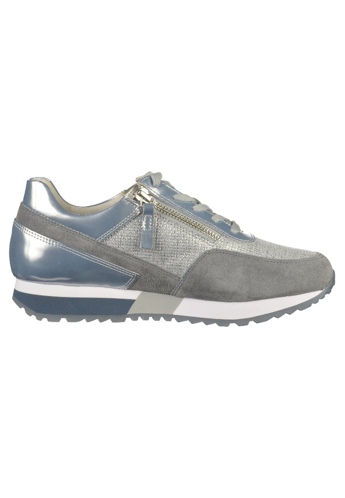 Gabor Sneaker Veloursleder Silber - surf4shoes