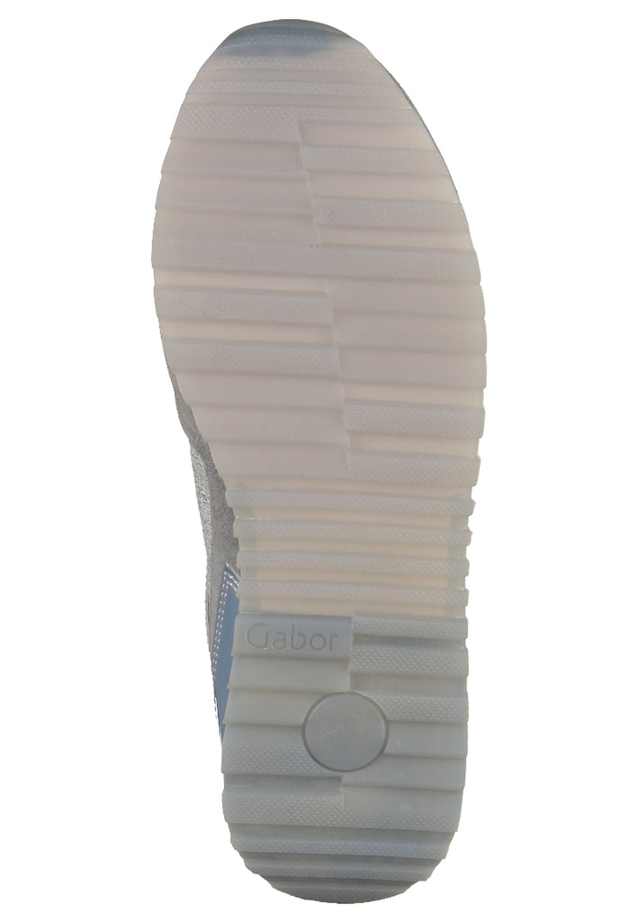 Gabor Sneaker Veloursleder Silber - surf4shoes