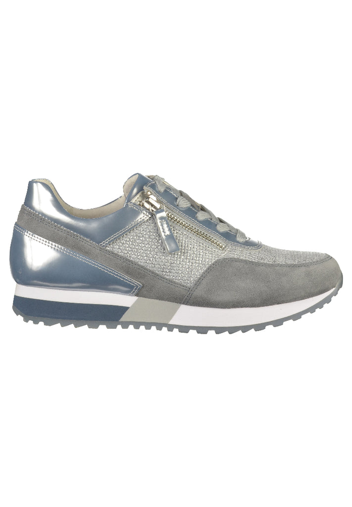 Gabor Sneaker Veloursleder Silber - surf4shoes