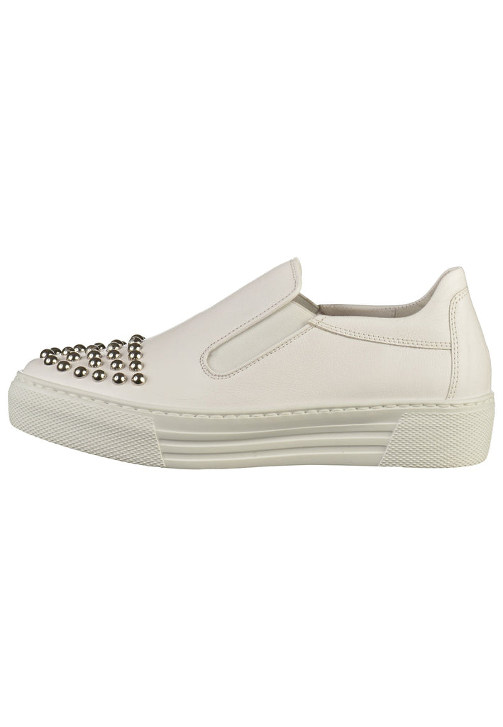 Gabor Slipper Leder Weiß - surf4shoes