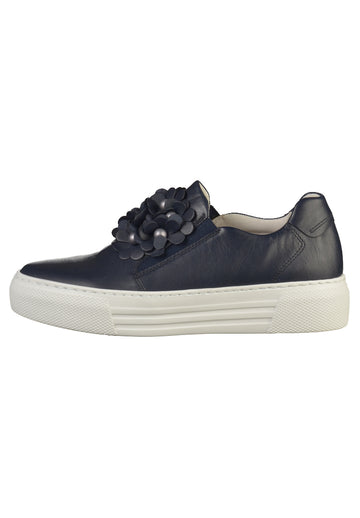 Gabor Slipper Leder Dunkelblau - surf4shoes
