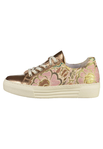 Gabor Halbschuhe Leder/Textil Beige - surf4shoes