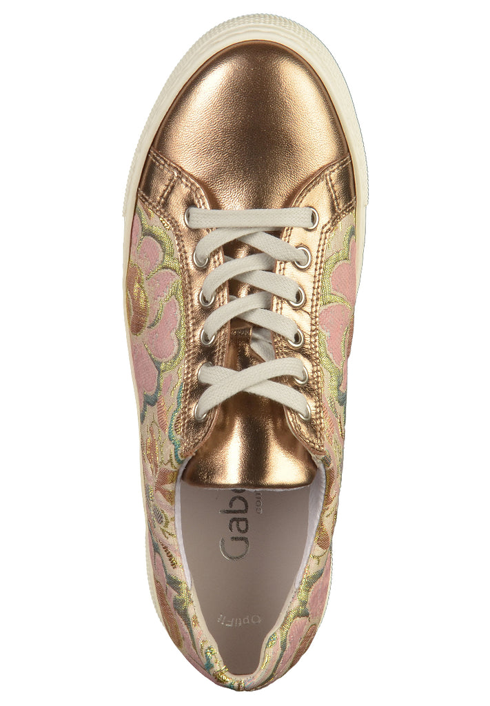 Gabor Halbschuhe Leder/Textil Beige - surf4shoes