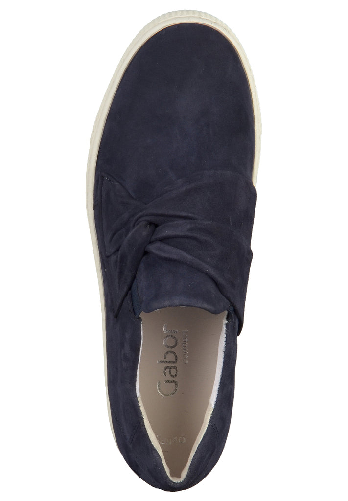 Gabor Slipper Veloursleder Dunkelblau - surf4shoes