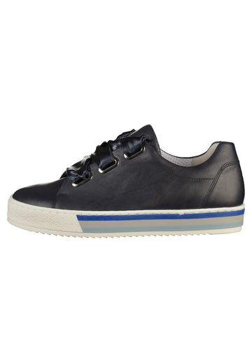 Gabor Halbschuhe Leder Dunkelblau - surf4shoes