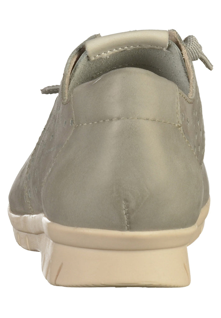 Jana Halbschuhe Leder Hellgrau - surf4shoes