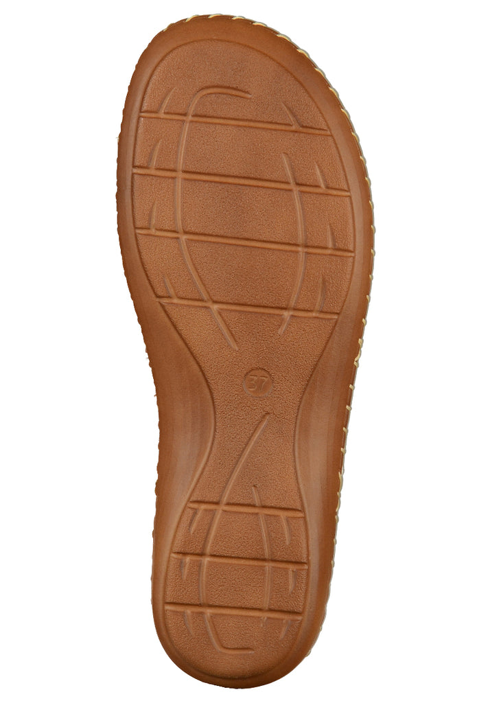 Jana Pantoletten Leder Weiß - surf4shoes