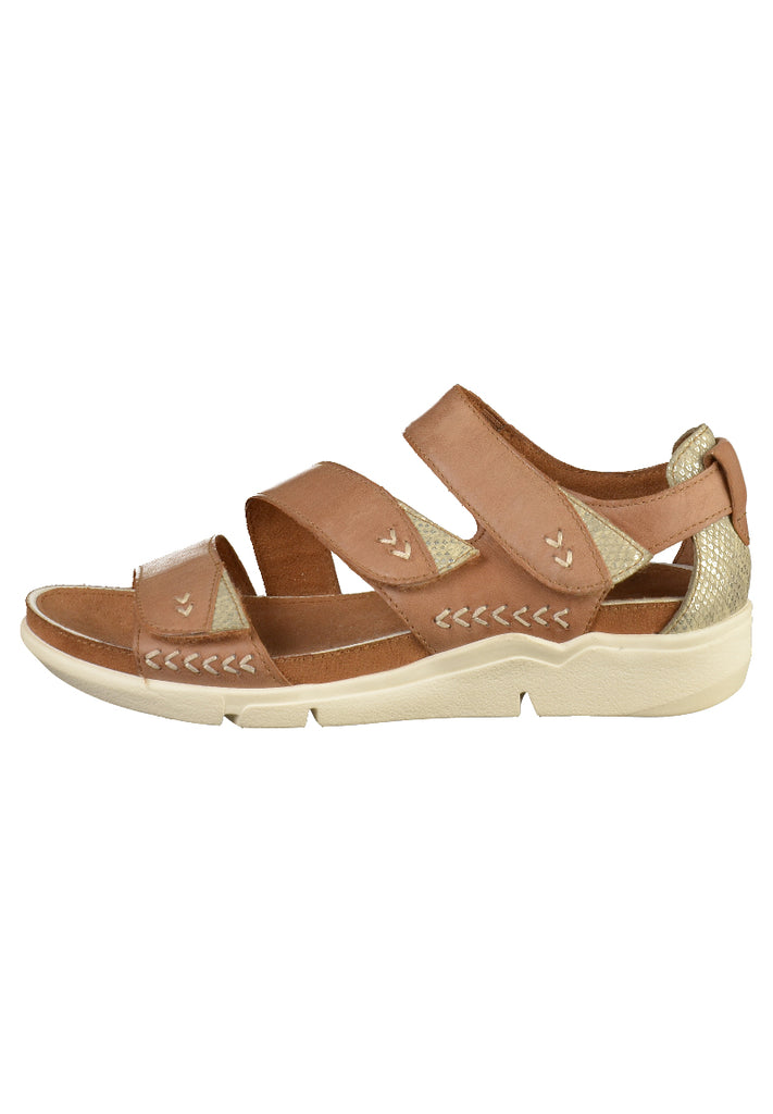 Jana Sandalen Leder Braun - surf4shoes