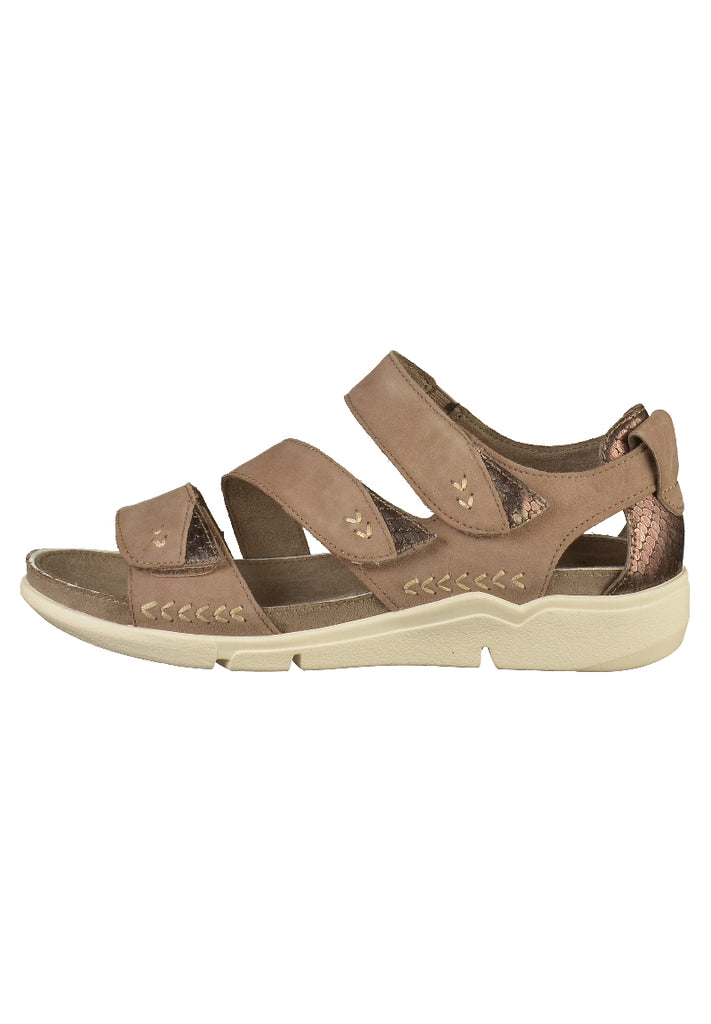 Jana Sandalen Leder Taupe - surf4shoes