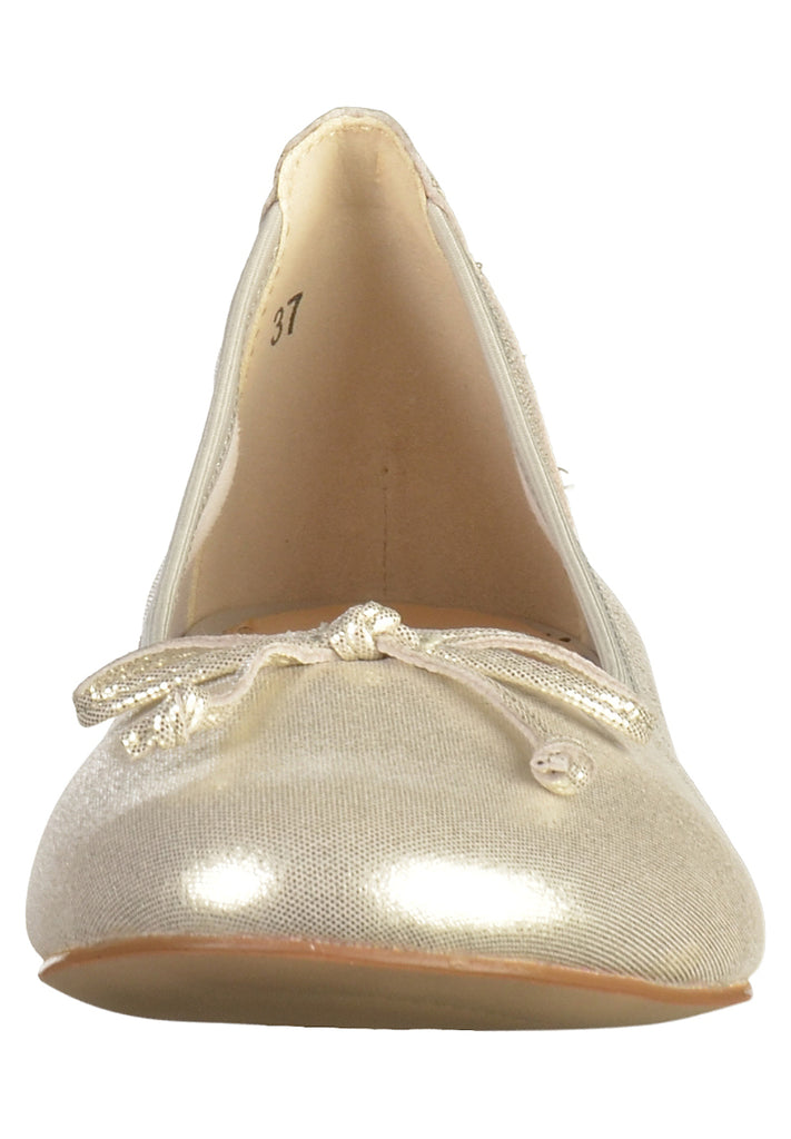 Caprice Ballerinas Leder Silber - surf4shoes