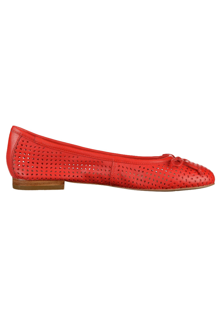 Caprice Ballerinas Leder Rot - surf4shoes