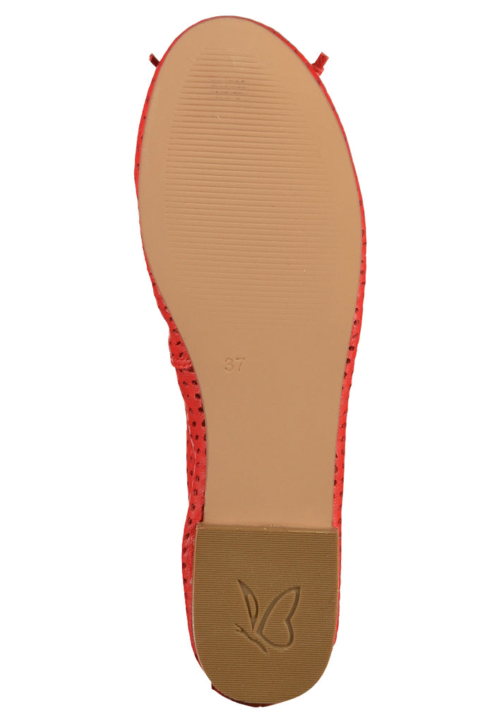 Caprice Ballerinas Leder Rot - surf4shoes