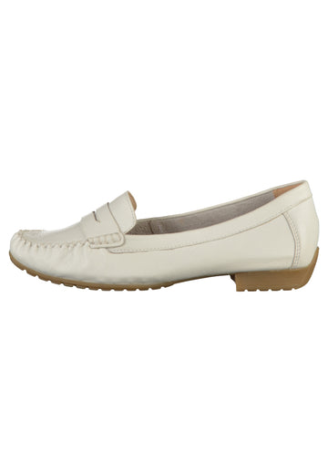 Caprice Slipper Leder Weiß - surf4shoes