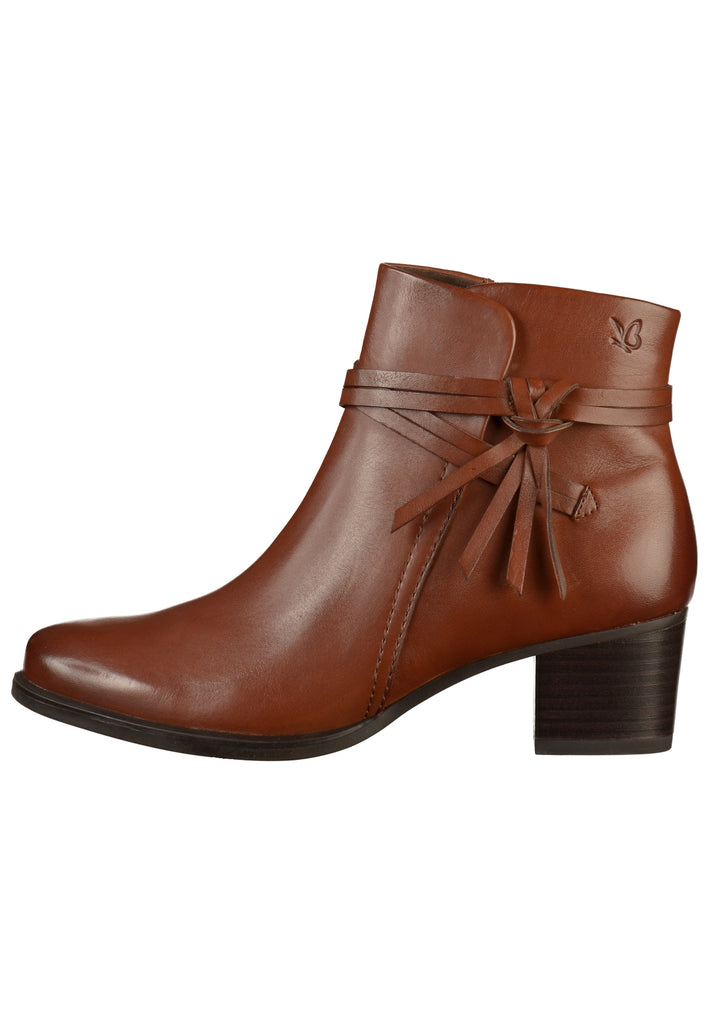 Caprice Stiefelette Leder Cognac - surf4shoes