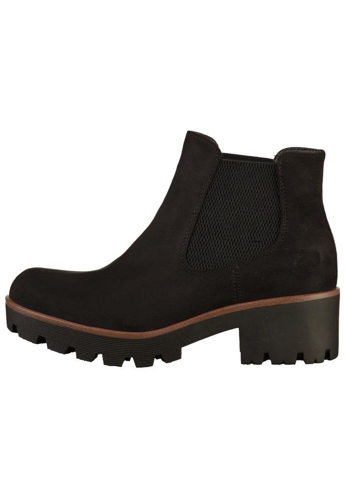 Rieker Stiefelette Lederimitat Schwarz - surf4shoes