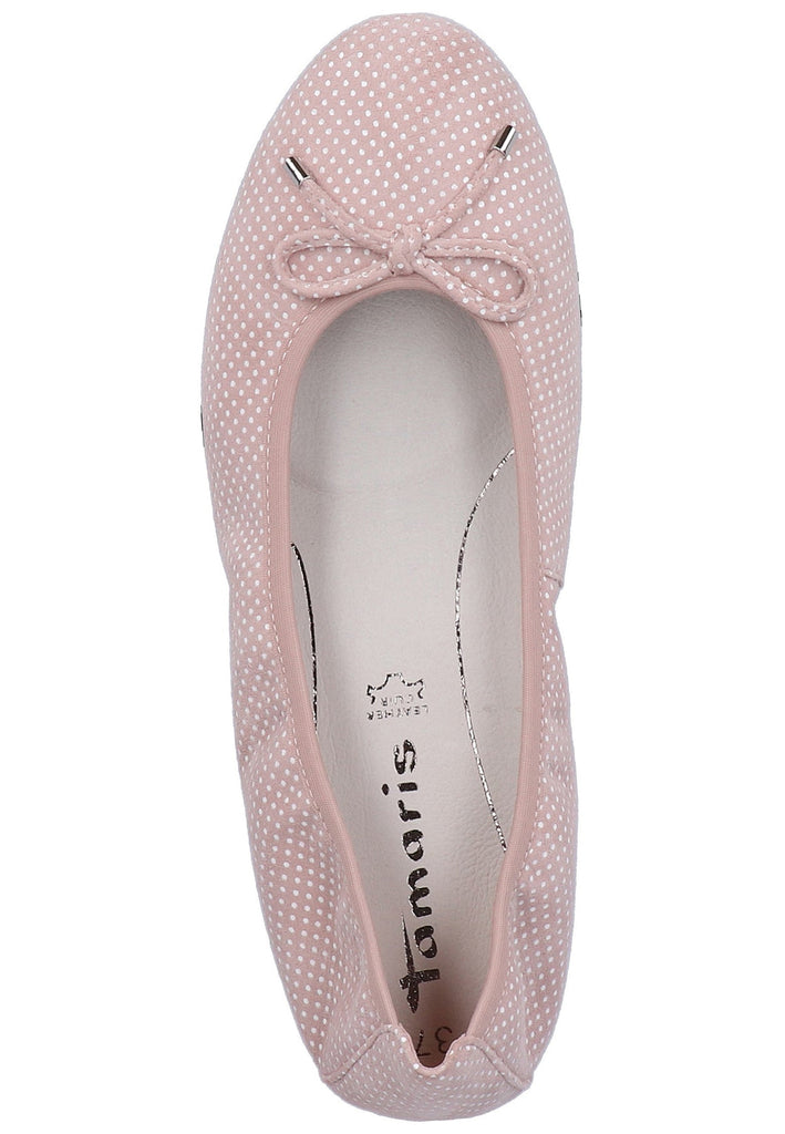 Tamaris Ballerinas Veloursleder Rose - surf4shoes