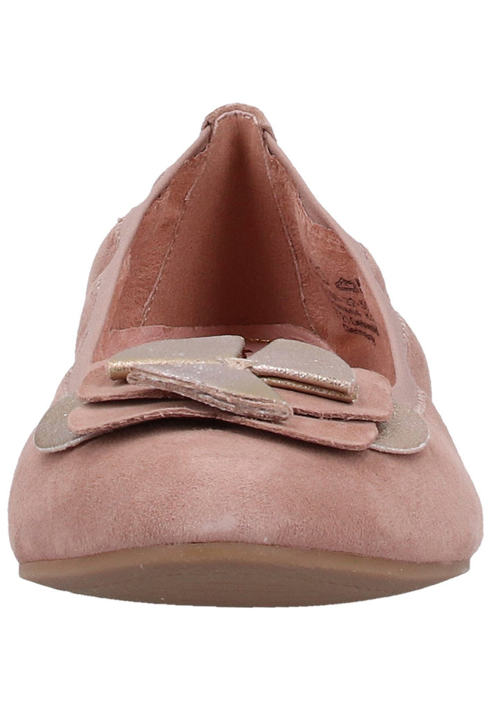 Tamaris Ballerinas Veloursleder Rosa - surf4shoes