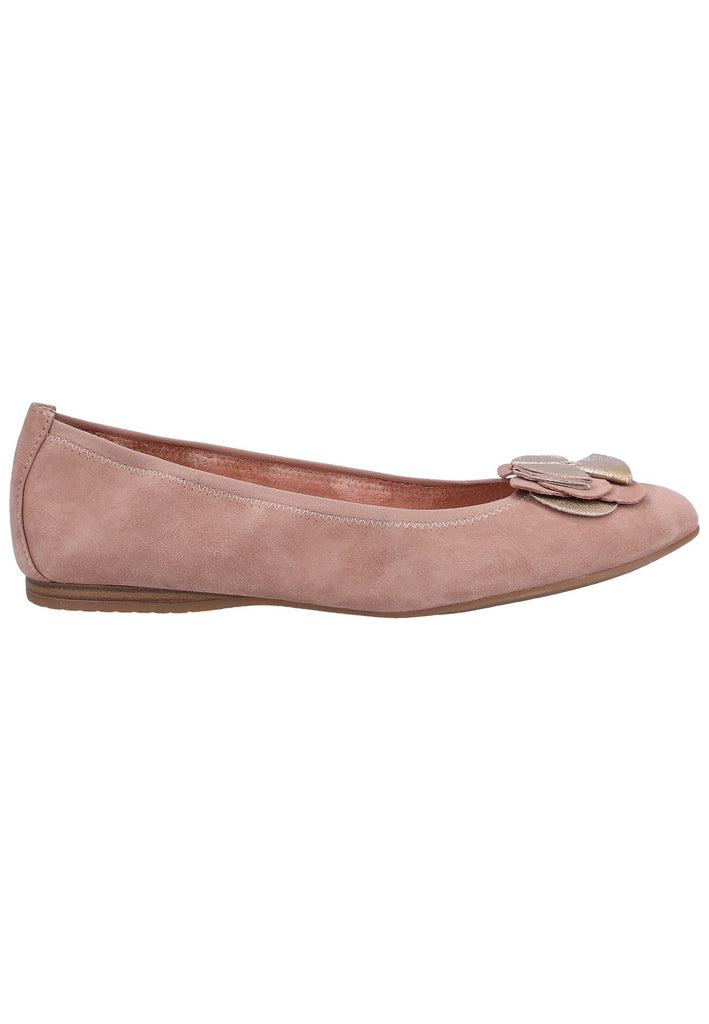 Tamaris Ballerinas Veloursleder Rosa - surf4shoes