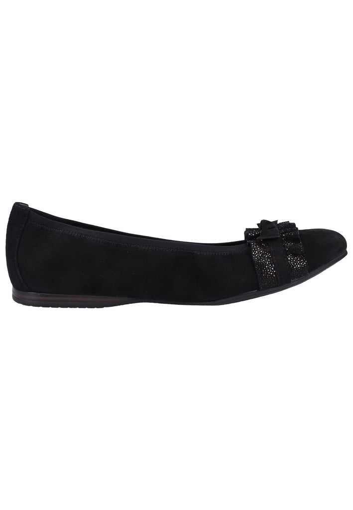 Tamaris Ballerinas Leder Schwarz - surf4shoes