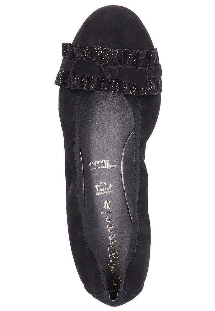 Tamaris Ballerinas Leder Schwarz - surf4shoes