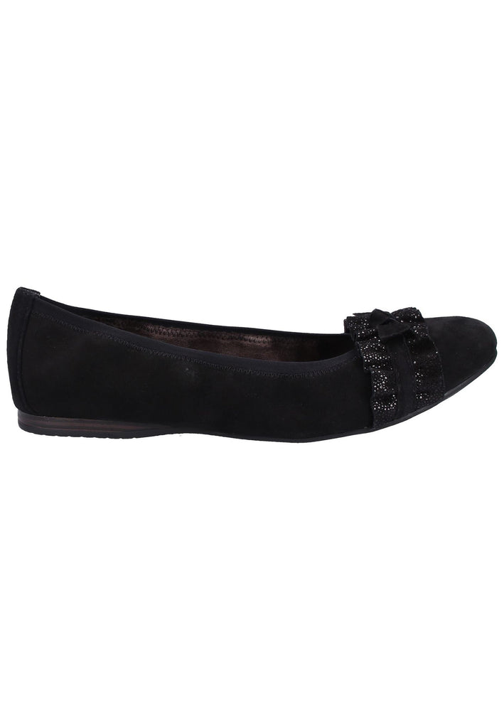 Tamaris Ballerinas Leder Schwarz - surf4shoes
