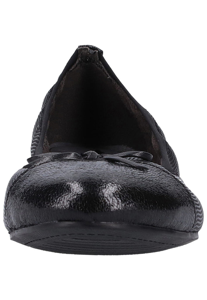 Tamaris Ballerinas Leder/Textil Schwarz - surf4shoes