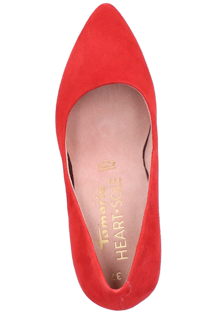 Tamaris Pumps Leder Rot - surf4shoes