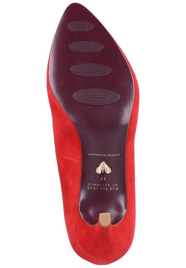 Tamaris Pumps Leder Rot - surf4shoes