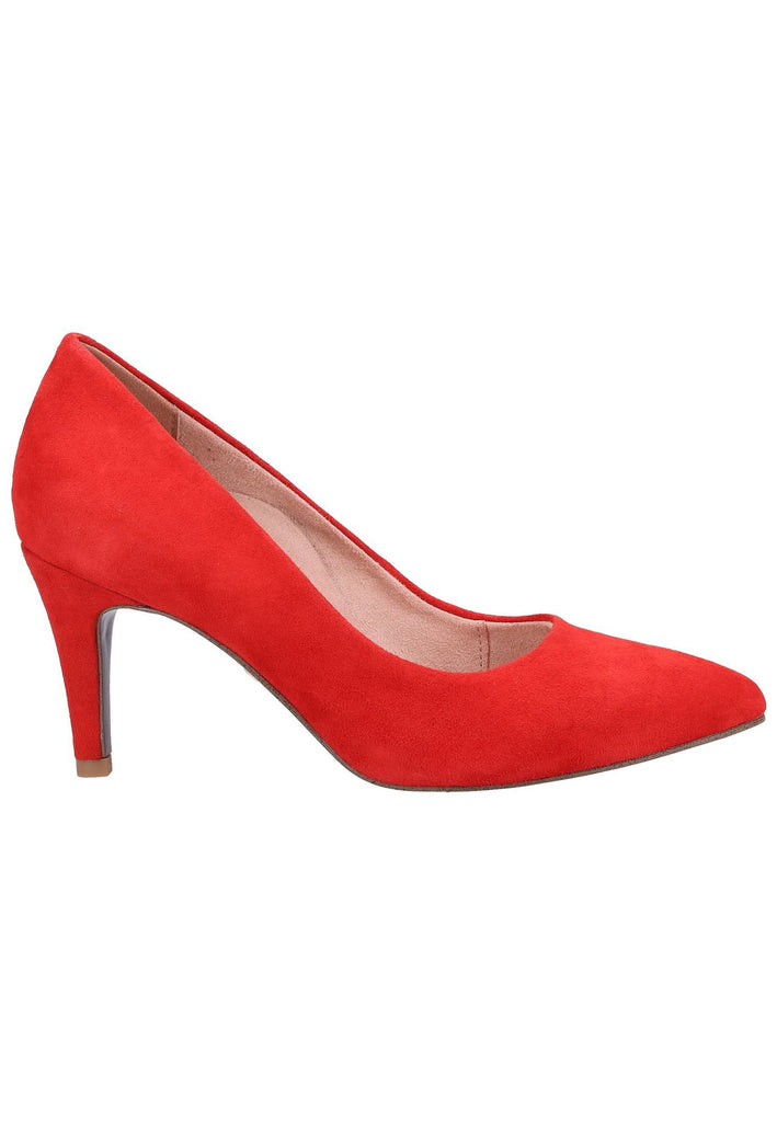 Tamaris Pumps Leder Rot - surf4shoes