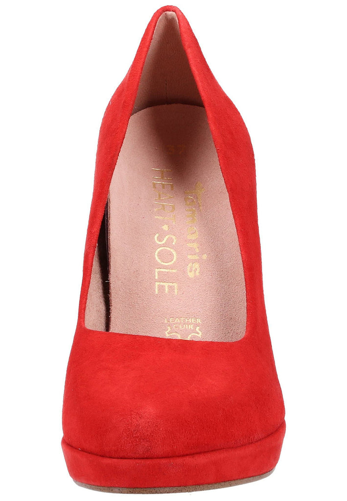 Tamaris Pumps Leder Rot - surf4shoes