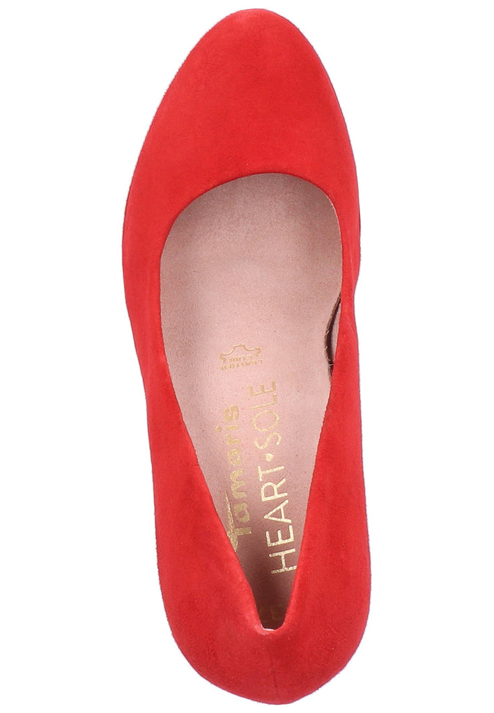 Tamaris Pumps Leder Rot - surf4shoes