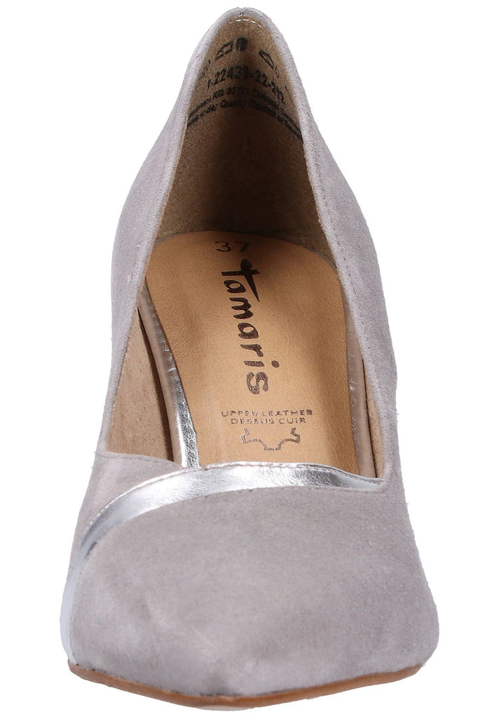 Tamaris Pumps Veloursleder Grau - surf4shoes
