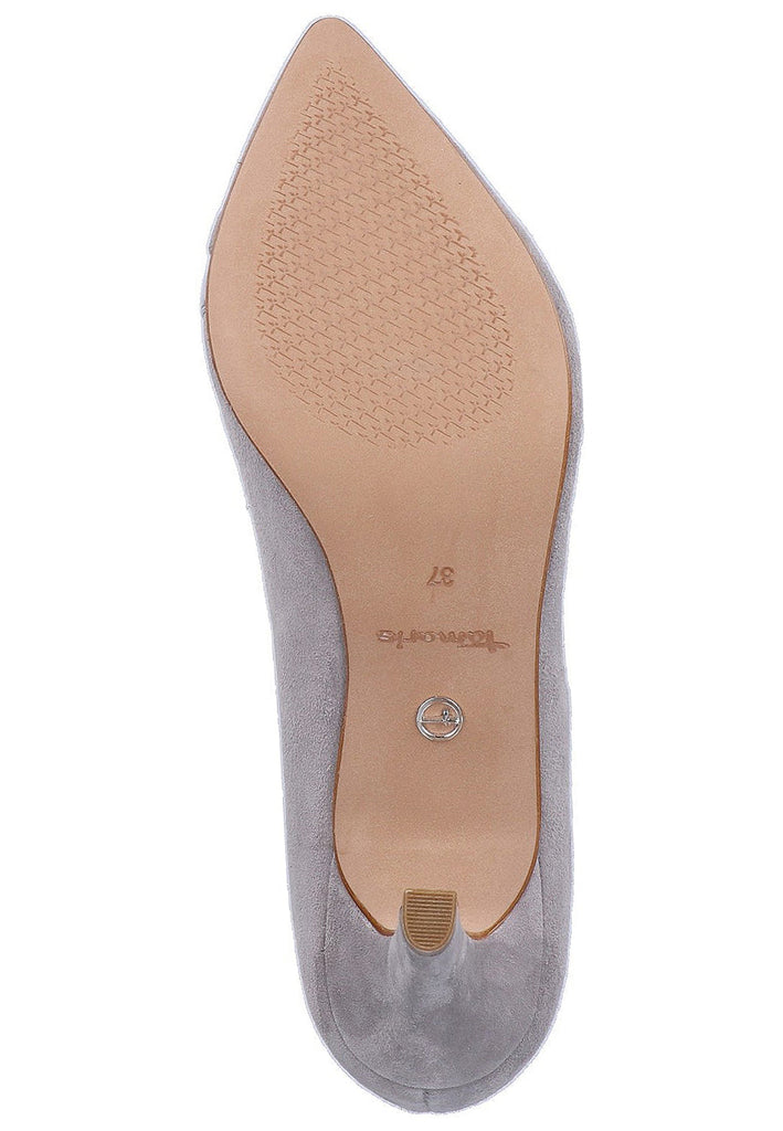 Tamaris Pumps Veloursleder Grau - surf4shoes