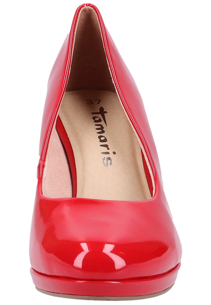 Tamaris Pumps Lederimitat Rot - surf4shoes