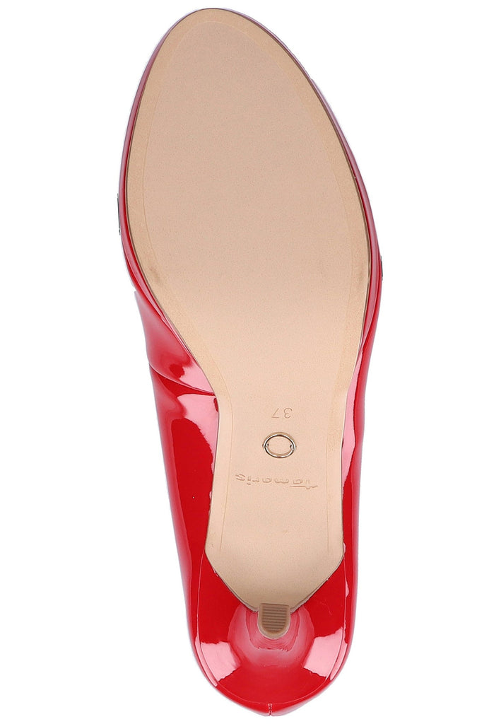 Tamaris Pumps Lederimitat Rot - surf4shoes