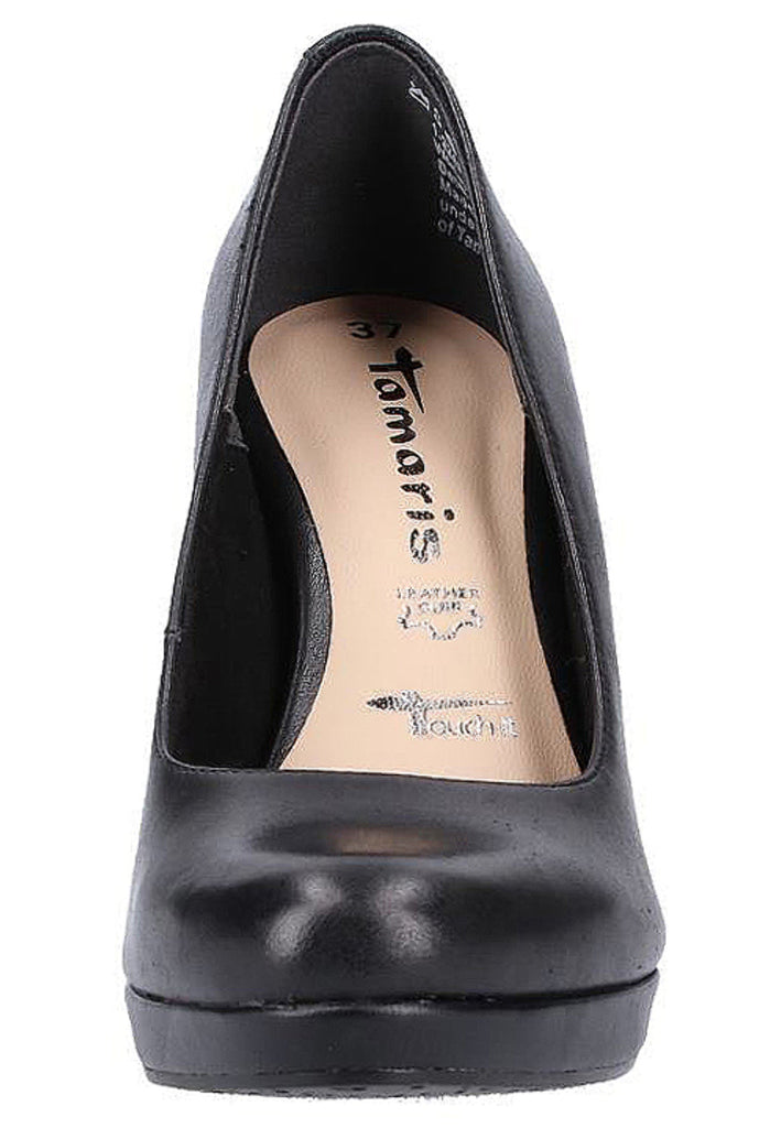 Tamaris Pumps Leder Schwarz - surf4shoes