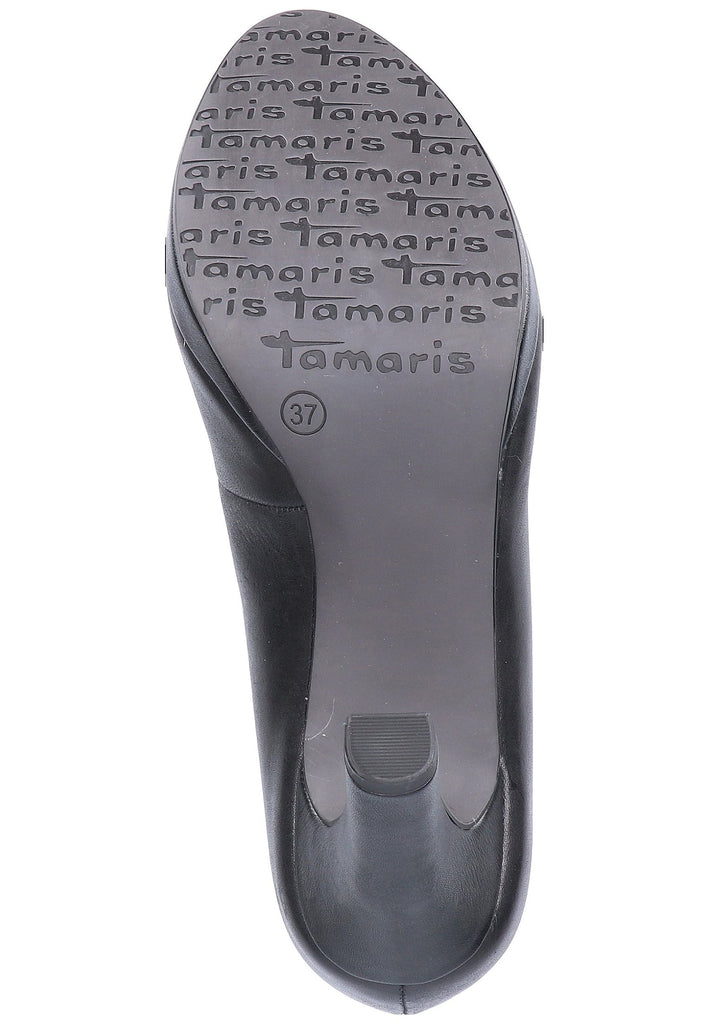 Tamaris Pumps Leder Schwarz - surf4shoes