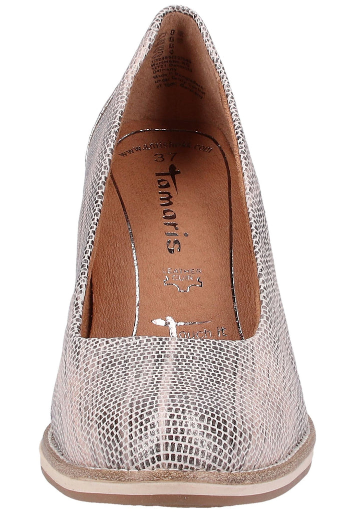 Tamaris Pumps Leder/Textil Grau - surf4shoes