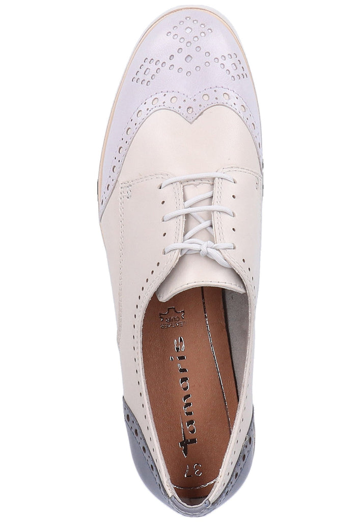 Tamaris Halbschuhe Leder Hellblau - surf4shoes