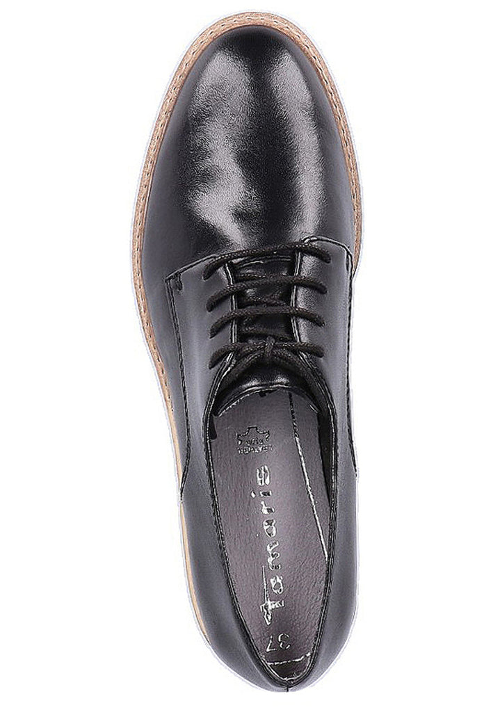 Tamaris Halbschuhe Leder Schwarz - surf4shoes