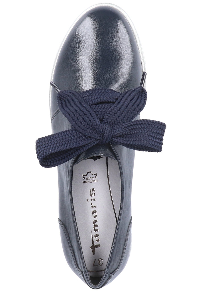 Tamaris Halbschuhe Leder Navy - surf4shoes