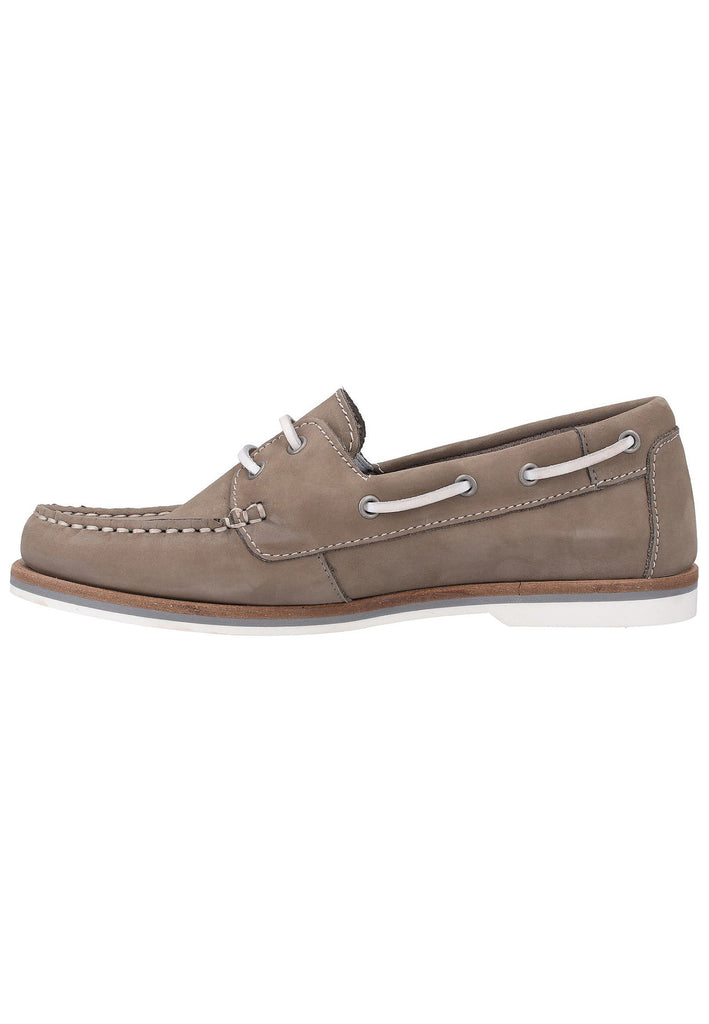Tamaris Halbschuhe Nubukleder Grau - surf4shoes