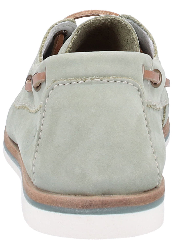 Tamaris Halbschuhe Nubukleder Hellgrün - surf4shoes