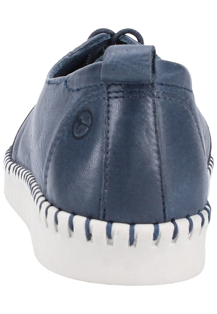 Tamaris Halbschuhe Leder Navy - surf4shoes