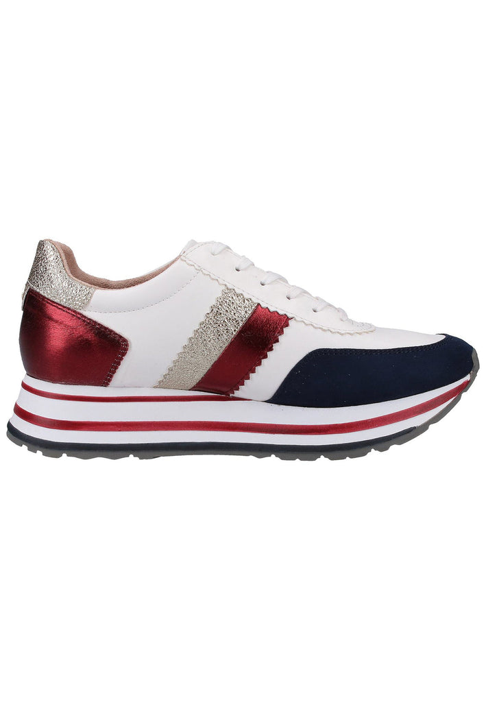 Tamaris Sneaker Lederimitat/Textil Weiß - surf4shoes