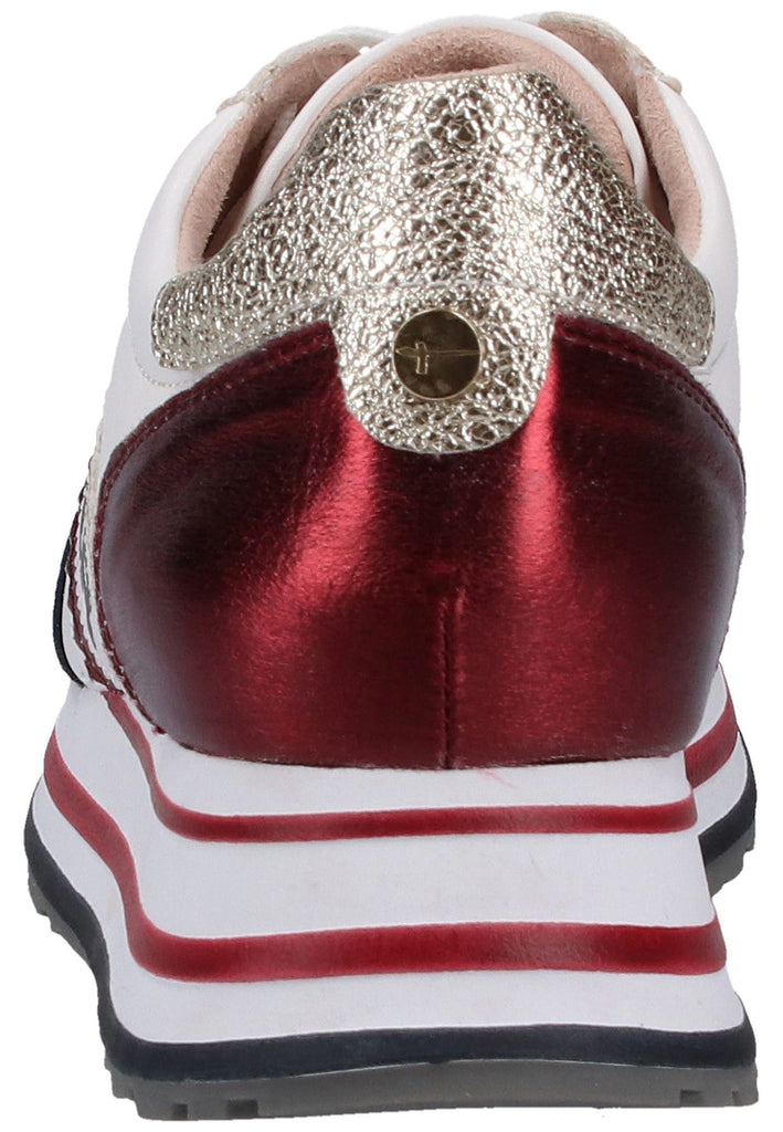Tamaris Sneaker Lederimitat/Textil Weiß - surf4shoes
